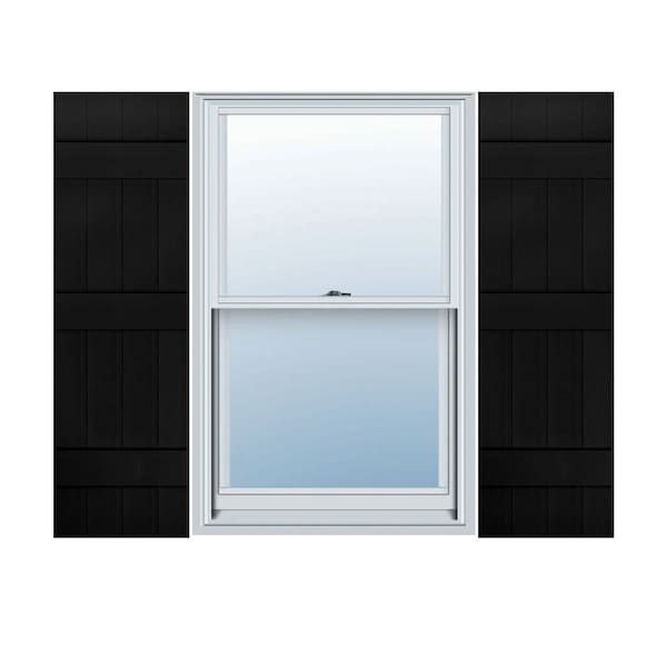 Ekena Millwork Lifetime Vinyl, TailorMade 4 Board Joined (3 Batten), Board-n-Batten, Shutter Loks, LJ4C14X05700BL, PR LJ4C14X05700BL - main
